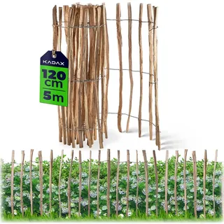 Kadax Staketenzaun 500 x 120 cm Haselnuss