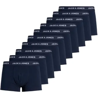 JACK & JONES Jacsolid Trunks unifarben Dunkelblau M 10er Pack