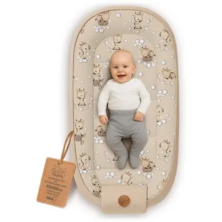 Totsy Baby Nestchenschlange Babynest Neugeborene Nestchen Baby - Kokon Handmade gelb