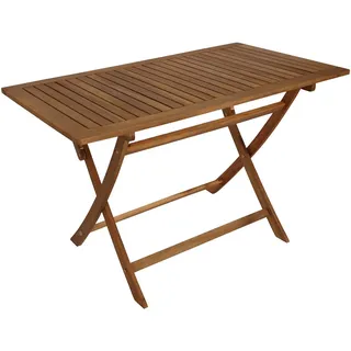 DEGAMO TOBAGO Gartentisch 120 x 70 x 74 cm Braun