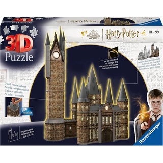 Ravensburger 3D-Puzzle Harry Potter Hogwarts Schloss - Astronomieturm - Night Edition, 626 Puzzleteile, Made in Europe; FSC® - schützt Wald - weltweit bunt