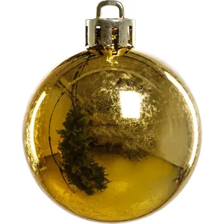 TrendLine Weihnachtskugeln bruchfest, langlebig Ø 5 - 8 cm gold 34 Stück