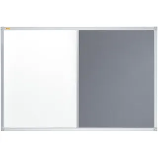 Franken Kombitafel 90 x 60 cm grau/weiß