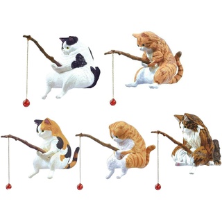 puzzlegame Katzen teichdeko | Harz Katzen Garten Dekor | Katzengartenstatuen für außen | gartenfiguren gartenstatuen deko Katze | gartenfigur für Home Ornament Dekor