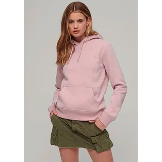 Kapuzensweatshirt SUPERDRY "ESSENTIAL LOGO HOODIE" Gr. XS, pink (la soft marl) Damen Sweatshirts