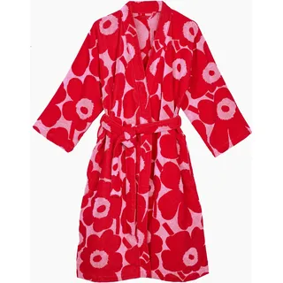 Marimekko Bademantel UNIKKO Rosa/Rot L