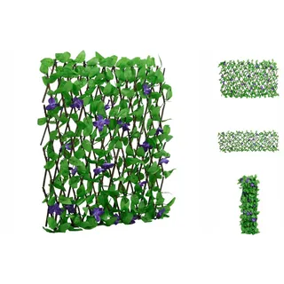 vidaXL Rankgitter Rankhilfe Rankgitter mit Künstlichem Efeu Erweiterbar Grün 180x70 cm grün