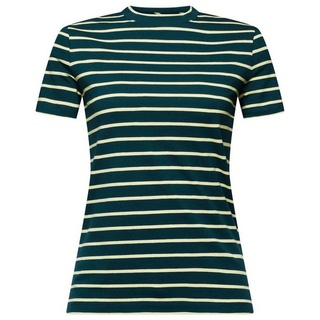 Esprit T-Shirt Gestreiftes Top mit Rundhalsausschnitt (1-tlg) grün MEsprit