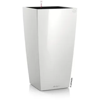 LECHUZA Cubico 40 Komplettset 40 x 40 x 75 cm weiß hochglanz