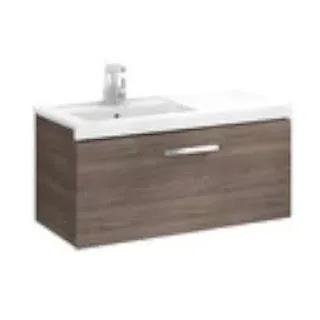 Roca a855946322 unik-1 tiroir-900 links Esche weiß Zubehör Badezimmer von bains-meuble-bain-meuble-prisma und Spiegel