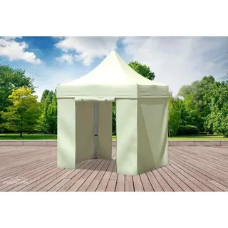 Faltpavillon Faltzelt Pavillon 2x2 Beige Gartenzelt Klappzelt Wasserdicht