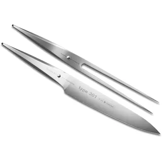 CHROMA Type 301 Tranchierset P-517 | Tranchiermesser und Fleischgabel im Design ...