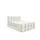Boxspringbett Schlafzimmerbett 140x200cm Stoff Coral Creme Weiß