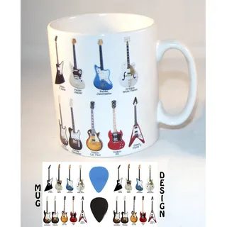 Classic Gitarren – Keramik Foto Tasse