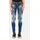 Jeans Damen Gr 28 Länge 34 blau 98 Baumwolle 2 Elasthan unifarben Basic slim fit lang Jeans 5-Pocket-Jeans mit vielen Applikationen WD377