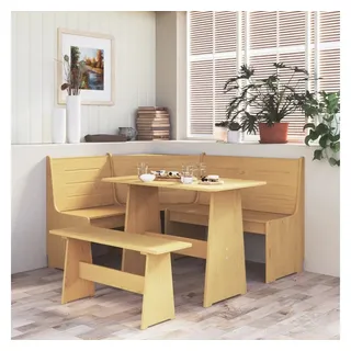 vidaXL Eckbank 151 cm Honigbraun Massivholz Kiefer