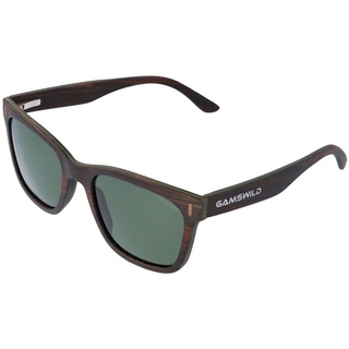 Gamswild Sonnenbrille UV400 GAMSSTYLE Holzbrille polarisierte Gläser Damen Herren Unisex, Modell WM0011 in braun, grau, blau & G15 grün