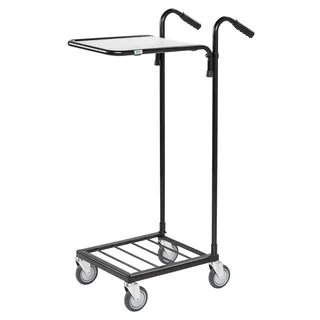 Kongamek Mini- Servierwagen In Schwarz Mit Ladefläche 410x355mm Und Bremse