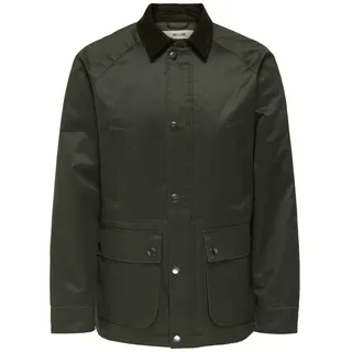 Only & Sons Hemdjacke Dunkelgrün M