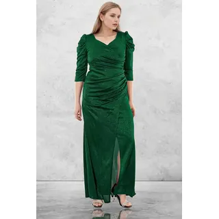 Modabout Abendkleid Langes Maxikleid Hochzeitskleid Für Damen - NELB0553D9803YŞL (1-tlg) grün 44 (EU 42)