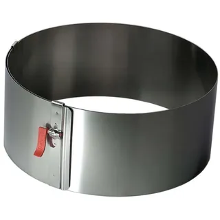 LARES Tortenring mit Klemmhebel Höhe 10 cm Ø Edelstahl hitzebeständig fixierbar