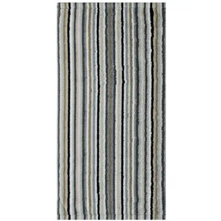 CAWÖ Life Style Streifen 7048 Saunatuch 70 x 180 cm kiesel