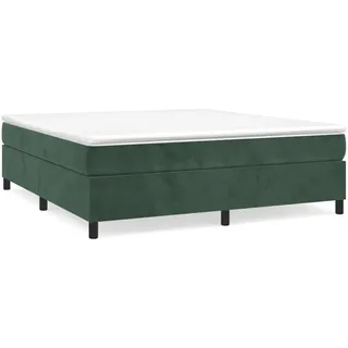 vidaXL Boxspringbettgestell 200 x 200 cm Dunkelgrün
