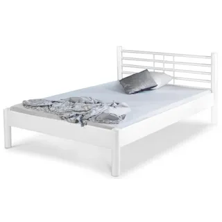 BED BOX Metallbett, Weiß, Metall, 100x200 cm, Schlafzimmer, Betten, Metallbetten