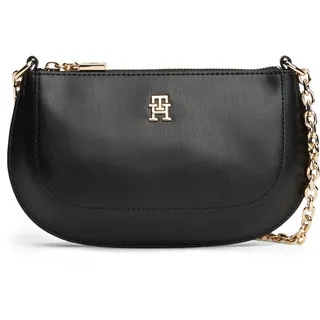 Tommy Hilfiger TH Glam Mini Chain Crossover Umhängetasche Kunstleder Black