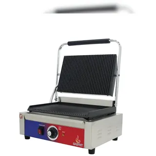 Gasfrit – Elektrischer Grill, große Kontaktplatte professionell 430 x 370 x 210 mm mit E.G.O Thermostat