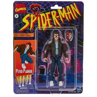 Spider-Man Hasbro Marvel Legends Series Sammlerstück Peter Parker, Actionfigur, Spielzeug, Retro-Kollektion, 15,2 cm