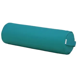 Yogistar Yoga-Bolster Yin - Plus - rund 68 x 25 x 25 cm, Petrol
