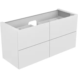 KEUCO Waschtischunterschrank EDITION 11, anthrazit/Glas anthrazit, 4 Auszüge, Beleuchtung, 1400 x 700 x 535 mm