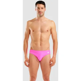 Badehose Slip Herren Santamarias R - Shocking Pink-white - 8