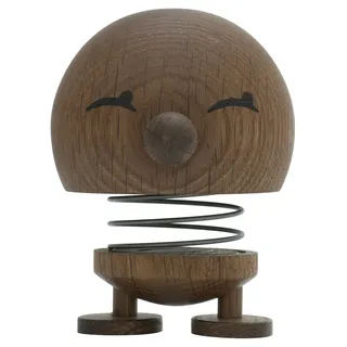 Hoptimist Bimble, Holzdeko, Wackelfigur & Glücksbringer aus Holz, Deko Skandinavisch, Deko Wohnzimmer, Büro & Schreibtisch, Tolle Kleine Geschenke, 11,1 x 9,5 x 12,4 cm, Large, Smoked Oak