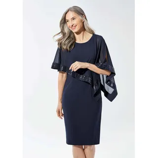 GOLDNER Kleid Partykleider Blau 52