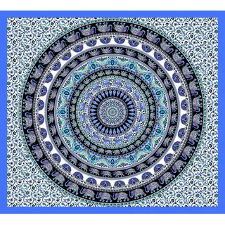 Miracle Home Mandala Mandala/Pareo Multi 309 210X240 blau