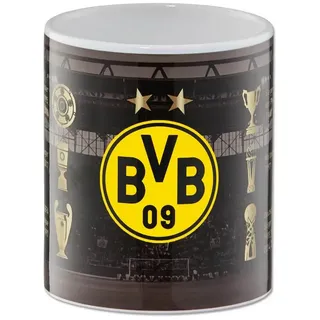 BVB MERCHANDISING Tasse BVB Tasse Erfolge, Keramik gelb|schwarz