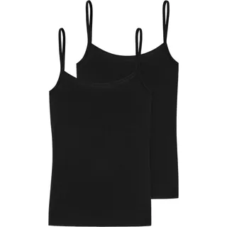 SCHIESSER Modal Essentials Spaghetti Top Schwarz M
