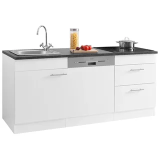 OPTIFIT Küchenzeile Mini 180 cm weiß