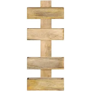vidaXL Wand-Zeitschriftenständer 30 x 11 x 72 cm Massivholz Mango