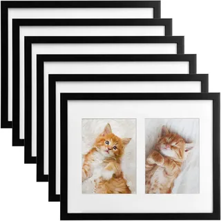 bomoe Bilderrahmen Collage Schwarz 13x18 cm 6er Set