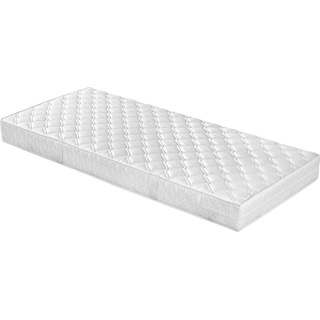 Bonnellfederkernmatratze MALIE "Meteor" Matratzen Gr. 3 (81 kg - 100 kg), B/H/L: 90 cm x 17 cm x 200 cm, Baumwoll Bezug, Material oben: Polyester, Material unten: Polyethylen, 1 St., weiß (härte 3) Rollmatratze Bonnellfederkernmatratze Matratze Allergiker-Matratzen