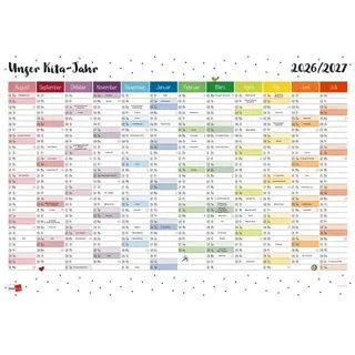 Klett Kita GmbH Unser Kita-Jahr Wandkalender 2026/27 DIN A4 hoch