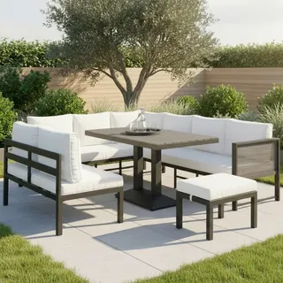 Bessagi Garden Pergolina Set 7-tlg. Cremeweiß