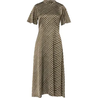 Comma, A-Linien-Kleid Gemustert Grün 40
