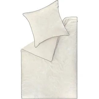 Schöner Wohnen Lovely floral Satin beige 135 x 200 cm + 2 x 80 x 80 cm