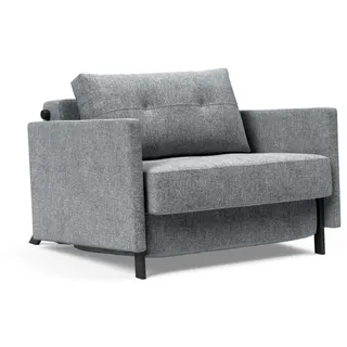 Innovation Living Schlafsessel Cubed Stoff 104 x 77 x 103 cm Grau mit Kissen