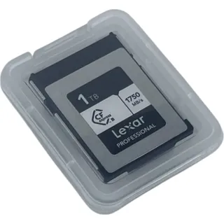 Lexar Professional Silver Series 1TB CFexpress Karte, Typ B CFe Karte, bis zu 1750MB/s Lesegeschwindigkeit, CF Karte mit PCIe Gen3x2, kompatibel mit DSLR, rückwärts mit XQD Kamera(LCXEXSL001T-RNENG)