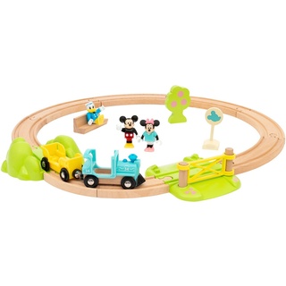 BRIO® Spielzeug-Eisenbahn Micky Maus, (Set, 18-tlg), FSC® - schützt Wald - weltweit bunt